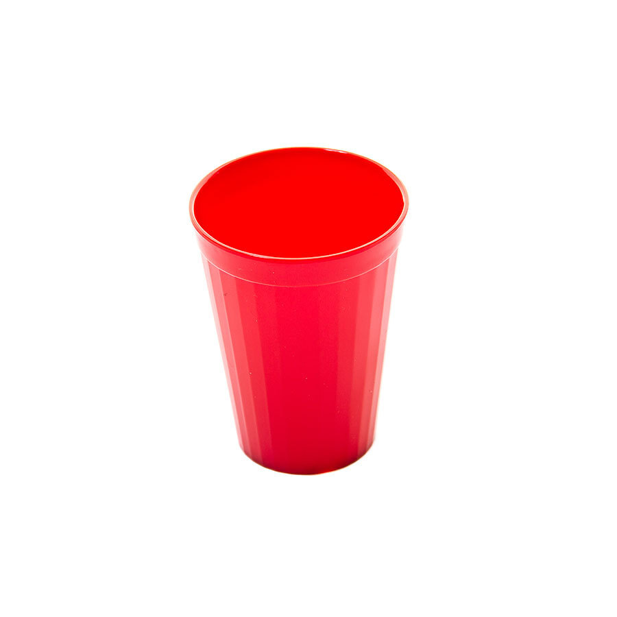 Harfield Polycarbonate Red Fluted Tumbler 7oz