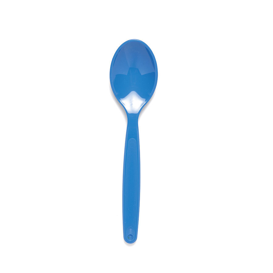 Harfield Polycarbonate Dessert Spoon Small Blue 17cm