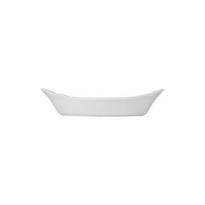 Superwhite Porcelain Oval Eared Dish 22cm