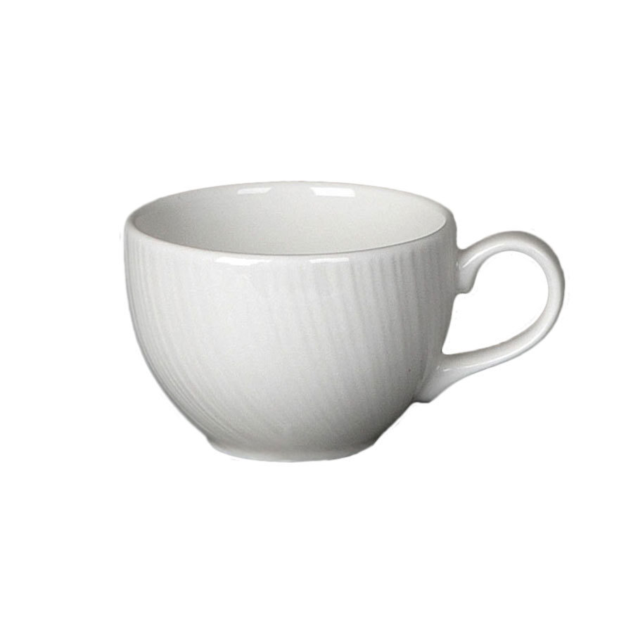 Steelite Spyro Vitrified Porcelain White Low Cup 34cl