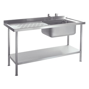 Stainless Steel Sink - Single Bowl - Right-Hand Drainer - 1500mm wide