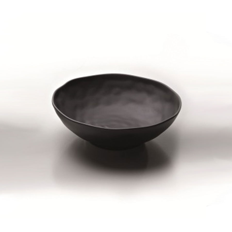 Steelite Melamine Zen Black Round Bowl 31.4cm 12 3/8 Inch 95.0cl 33oz