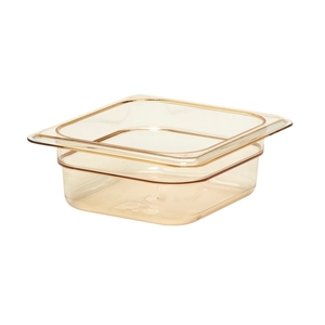 Cambro Gastronorm Container High Heat 1/6 Amber Polycarbonate 162x65mm