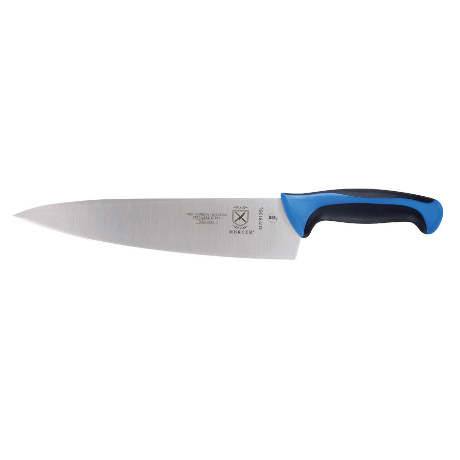 Mercer Millennia Colors® Chef's Knife 10in With Santoprene® Handle Blue