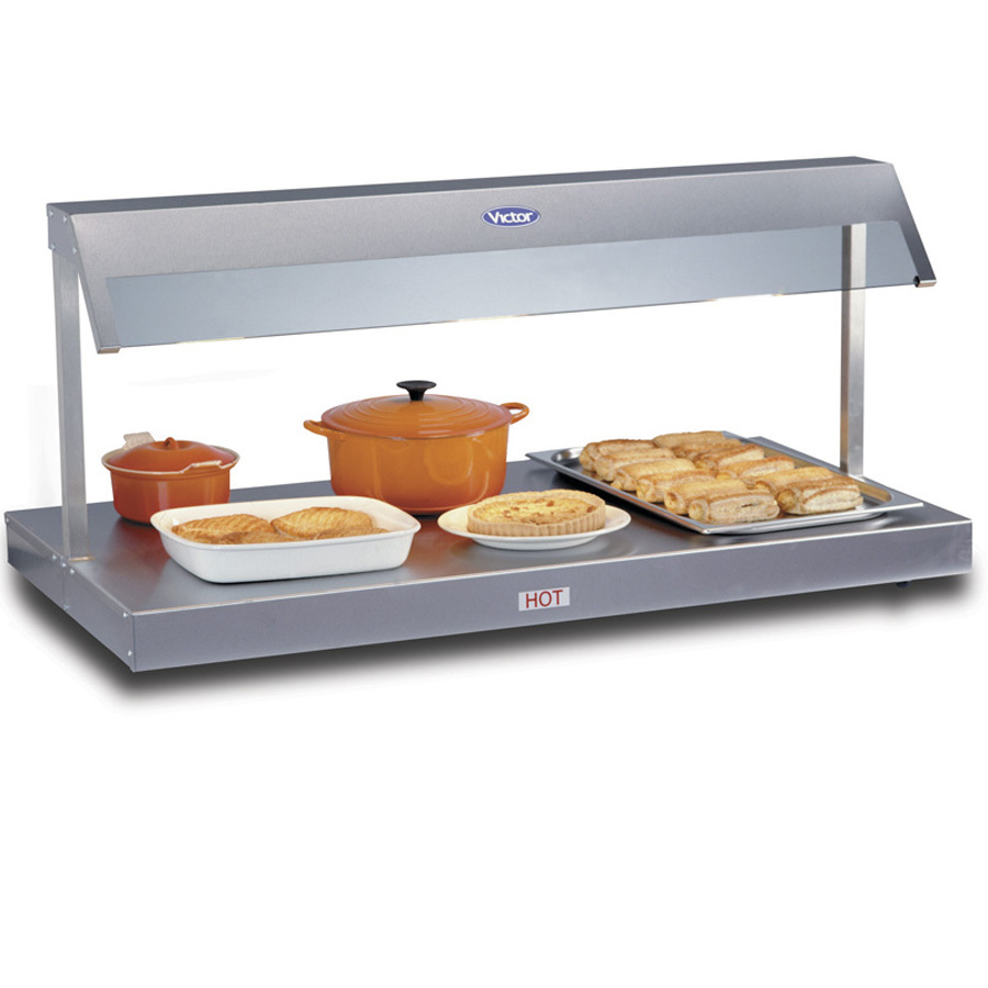 Victor HDU30ZX Heated Display Unit with Gantry & Stainless Steel Top Top