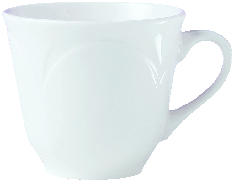Steelite Bianco Vitrified Porcelain White Cup 22.75cl