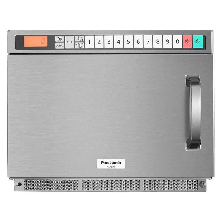Panasonic NE-1878 Heavy Duty Programmable Microwave - 1800w - with Stainless Steel Door