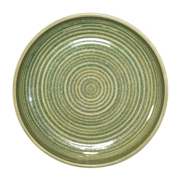 Artisan Heligan Vitrified Stoneware Green Round Bowl 20cm
