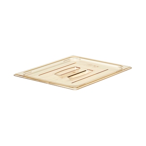 Cambro Gastronorm Plain Lid High Heat 1/2 Amber Polycarbonate