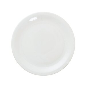 Great White Porcelain Round Narrow Rim Plate 25cm