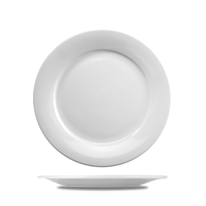 Churchill Art De Cuisine Porcelain White Round Menu Mid Rim Plate 22.8cm