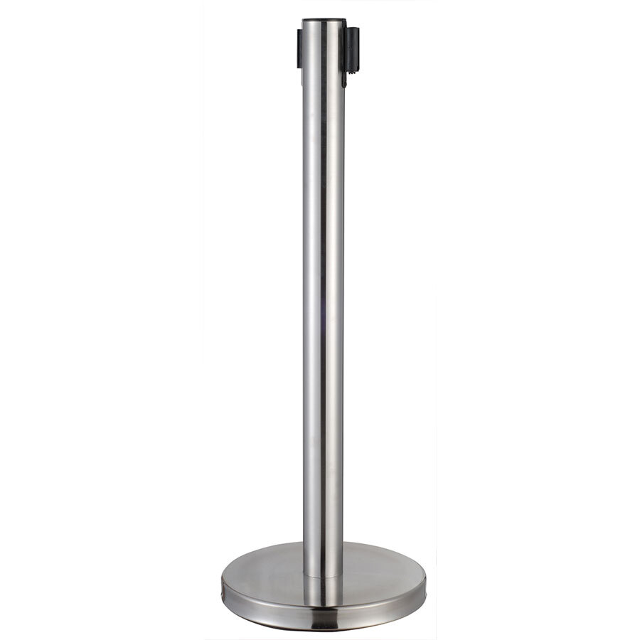 CED Barrier Post - Silver With Black Belt - 1060 x 320mm