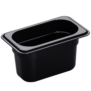 Cambro Gastronorm Container 1/9 Black Polycarbonate 108x100mm
