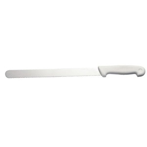 Prepara Bread Knife 10in Stainless Steel Blade White Handle