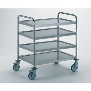 Clearing Trolley with Two Handles - 4 Tray - 1000 x 600mm