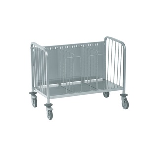 Plate Stack Trolley with Secure Stacking Partitions