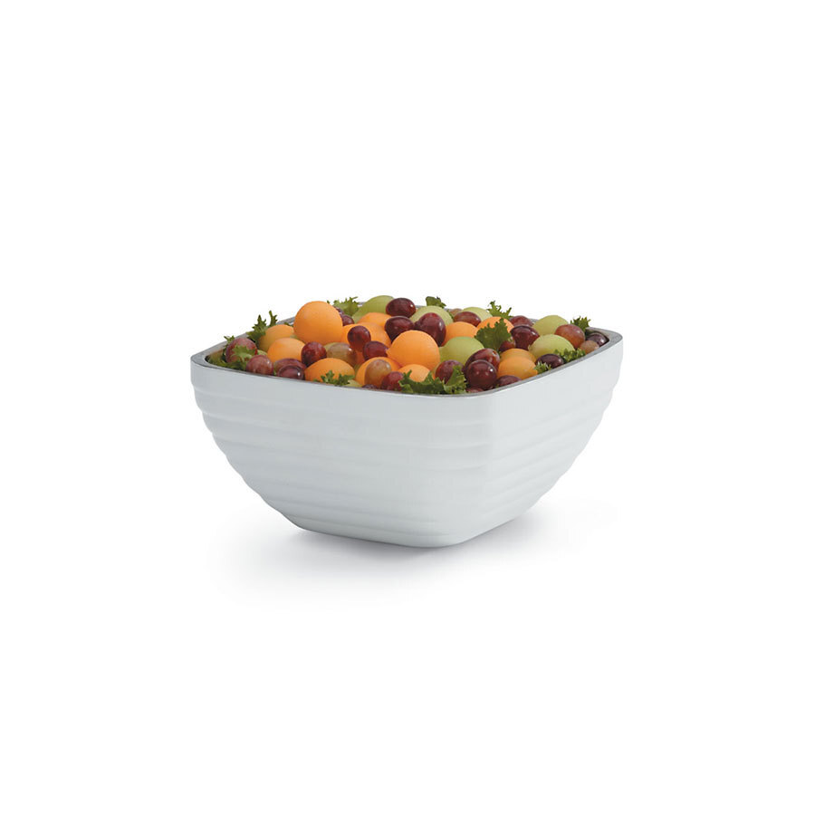 White Square Insulated Serving Bowl 3 Litre