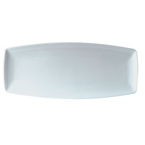 Steelite Neo Vitrified Porcelain White Neo Four Rectangular Plate 10x35.5cm