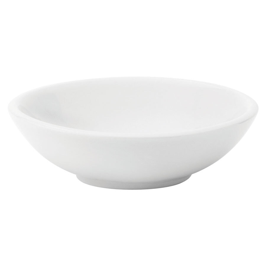 Utopia Titan Porcelain White Round Mini Sauce Dish 8cm 3 Inch