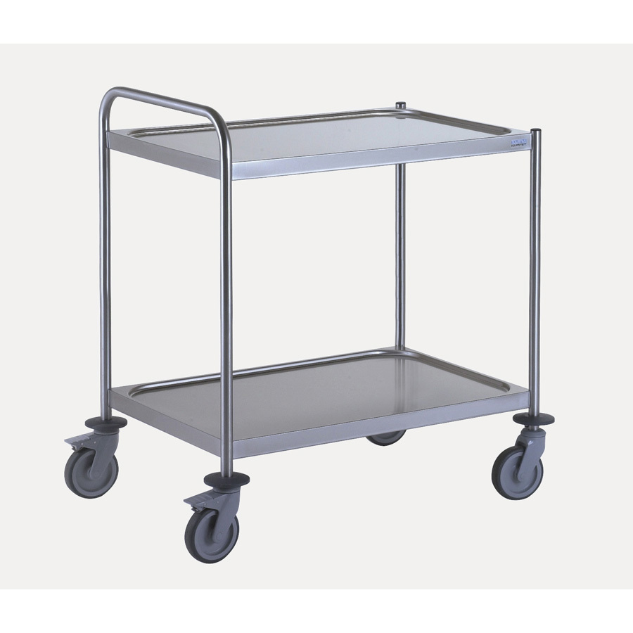 Clearing Trolley with One Handle - 2 Tray - 1000 x 600mm
