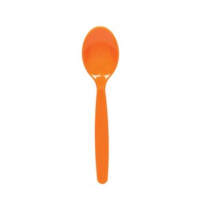 Harfield Polycarbonate Dessert Spoon Small Orange 17cm