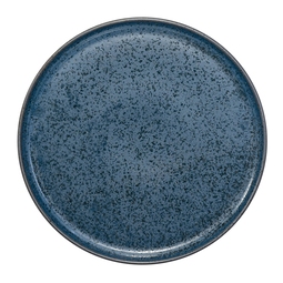 Artisan Tempest Vitrified Stoneware Blue Round Dinner Plate 26cm