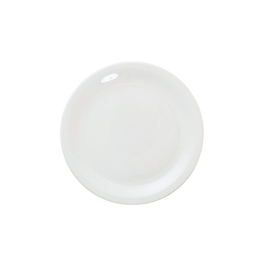 Great White Porcelain Round Narrow Rim Plate 16cm