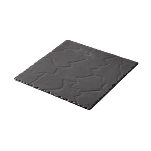 Revol Basalt Ceramic Black Square Plate 25cm