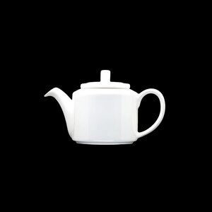 Crème Monet Vitrified Porcelain White Teapot 40cl 14oz