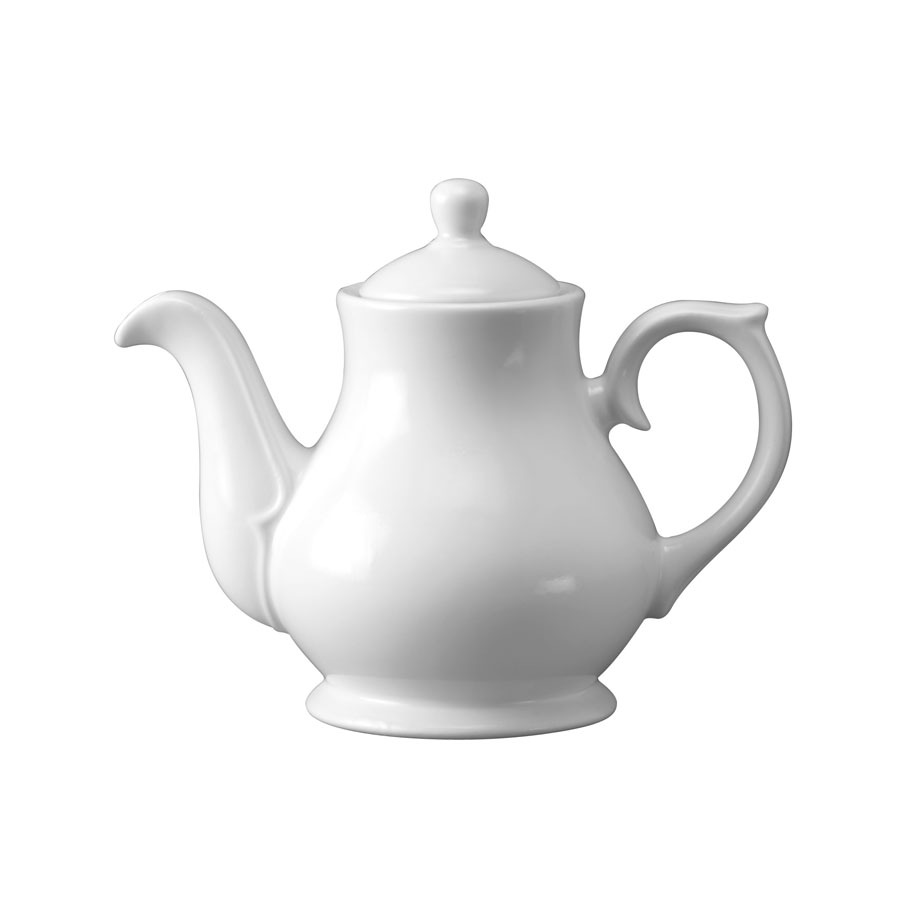 Churchill White Holloware Vitrified Porcelain White Sandingham Teapot 42cl 14.8oz