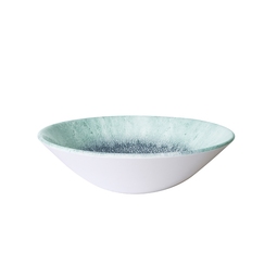 Churchill Studio Prints Fusion Vitrified Porcelain Fusion Blue Round Deep Coupe Bowl 19cm