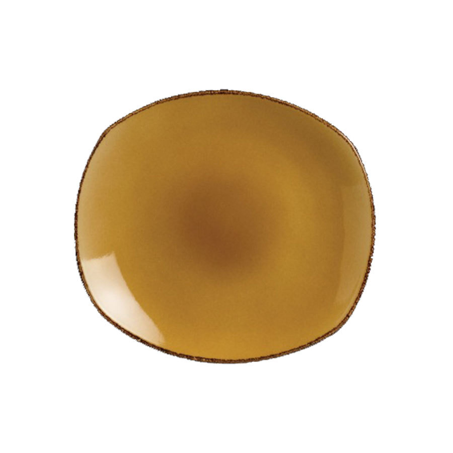 Steelite Terramesa Vitrified Porcelain Mustard Round Spice Plate 30.5cm