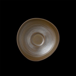 Folio Patina Porcelain Round Bronze Saucer 12.75cm For BR337