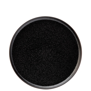 Utopia Obsidian Ceramic Black Round Plate 26.5cm