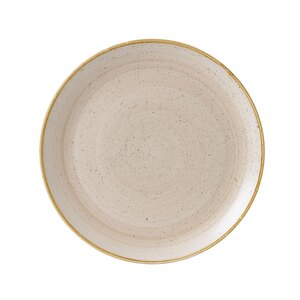 Churchill Stonecast Vitrified Porcelain Nutmeg Cream Round Coupe Plate 28.8cm