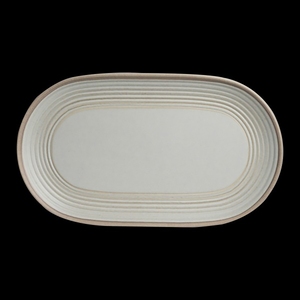 Creations Salinas Grigio Melamine Oblong Platter 35.56x20.32cm