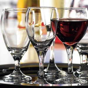 Teardrop Wine Glass 12oz Lined 250ml