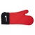 MasterClass Seamless Silicone Oven Glove With Cotton Sleeve Red & Black 37x19cm