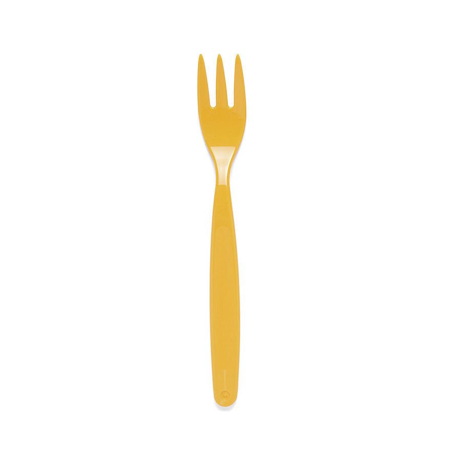 Harfield Polycarbonate Fork Small Yellow 17cm