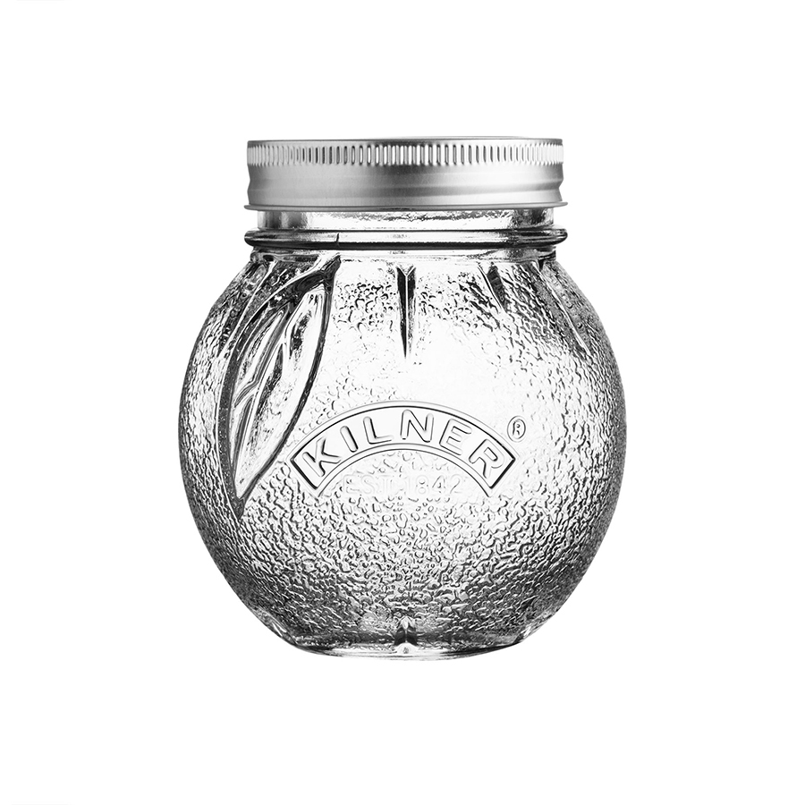 Kilner Orange Fruit Preserve Jar Clear Glass 0.4ltr 10x10x11.5cm