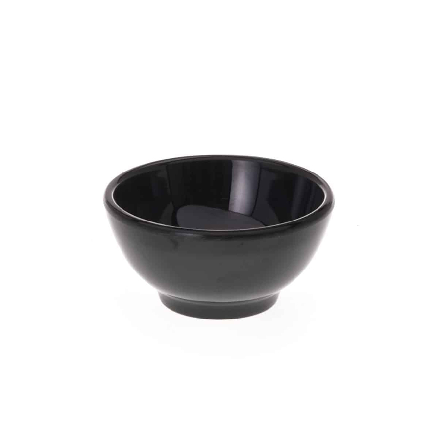 Melamine Round 10cm Black Bowl
