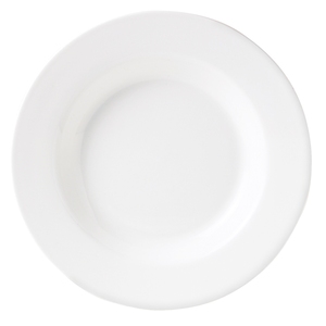 Steelite Simplicity Vitrified Porcelain White Round Soup Plate 24cm