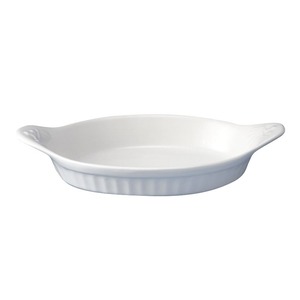 Churchill Cookware Vitrified Porcelain White Oval Eared Dish 28x15.6cm 78cl 27.5oz