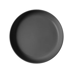 Villeroy & Boch Iconic Black Porcelain Round Flat Bowl 23.8cm