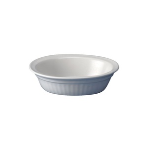 Churchill Cookware Vitrified Porcelain White Oval Stackable Pie Dish 15.2x11.3cm 45cl 15.8oz