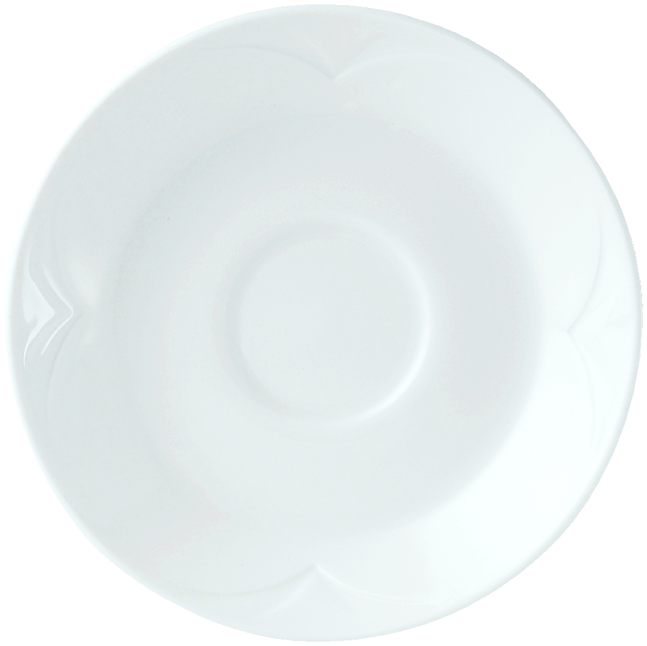Steelite Bianco Vitrified Porcelain White Round Saucer 15.25cm