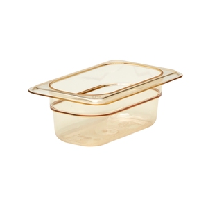 Cambro Gastronorm Container High Heat 1/9 Amber Polycarbonate 108x65mm
