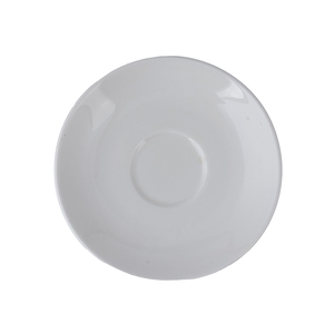 Crème Monet Vitrified Porcelain White Round Traditional Saucer 15cm
