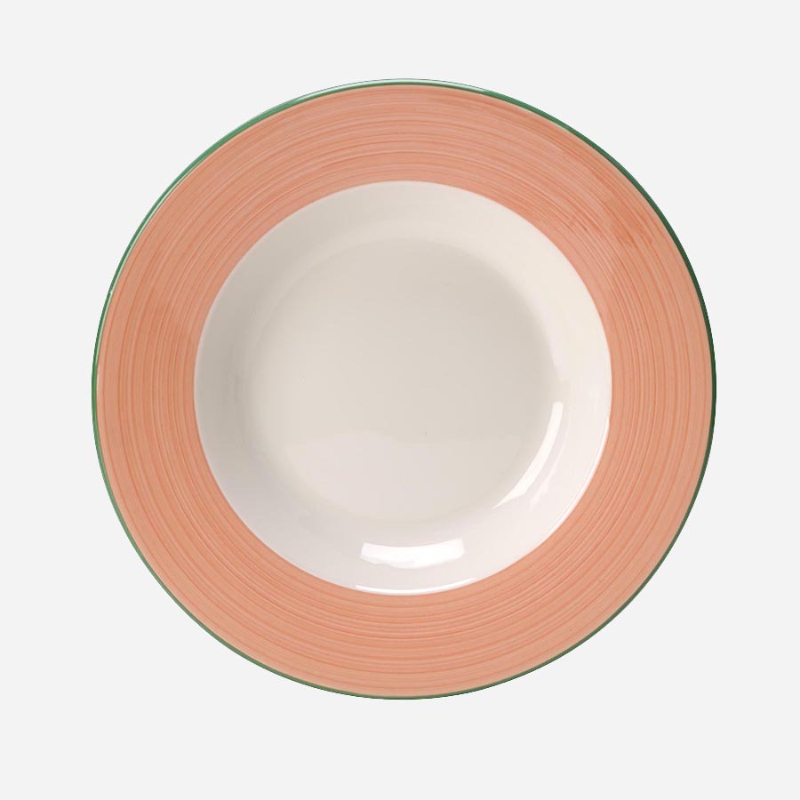 Steelite Rio Vitrified Porcelain Round Pink Pasta / Soup Dish 30cm