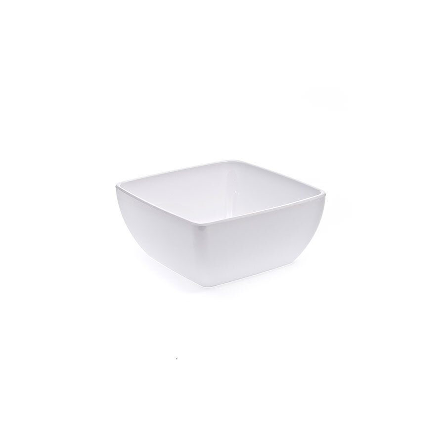 White Melamine 10cm Square Bowl